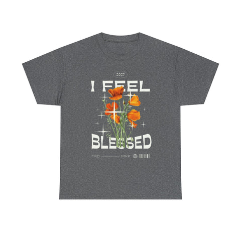 I Feel Blessed Unisex Heavy Cotton Tee - Perfect for Everyday Comfort