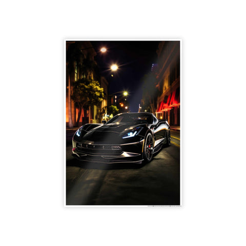 Sleek Car Wall Art - Glossy Poster for Auto Enthusiasts