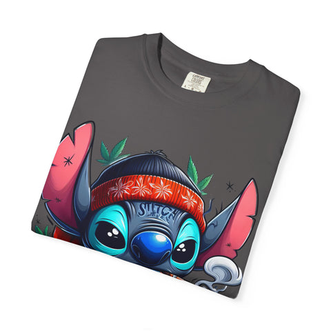 Vibrant Cartoon T-Shirt with Chill Vibe - Unisex Garment-Dyed Tee