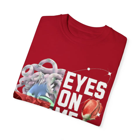 Artistic Unisex Dreamy T-Shirt - 'Eyes on Me, Boys' Design