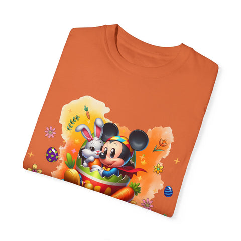 Chilling With My Peeps Unisex Garment-Dyed T-shirt | Fun Easter Graphic Tee