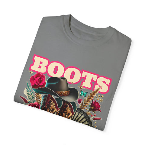 Western Style Graphic Tee - "Boots on the Ground"