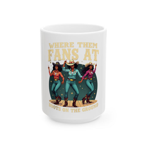 Whimsical Cowboy Ceramic Mug - Perfect for Coffee Lovers & Western Enthusiasts