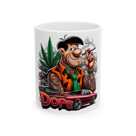 Hipster Ceramic Mug - DOPE Design | 11oz & 15oz Options