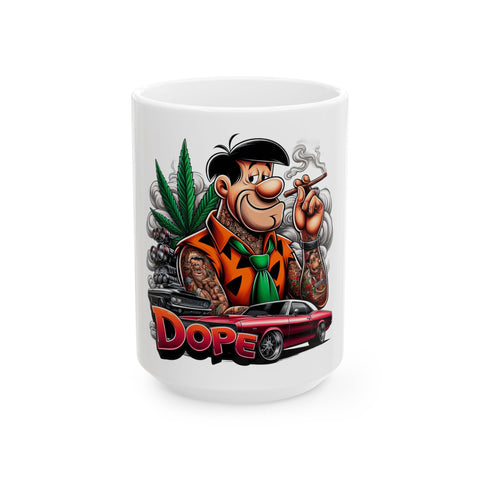 Hipster Ceramic Mug - DOPE Design | 11oz & 15oz Options