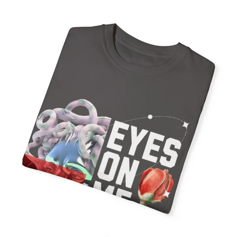 Artistic Unisex Dreamy T-Shirt - 'Eyes on Me, Boys' Design