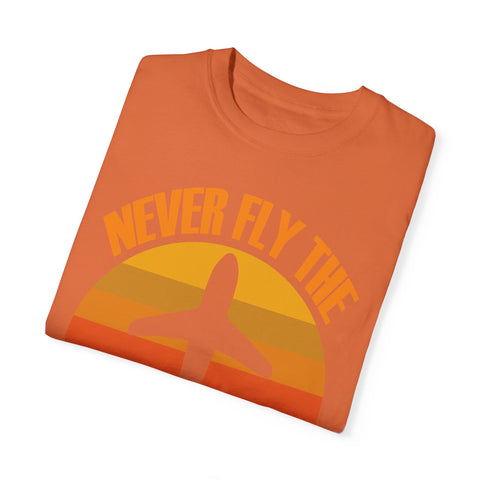 Vintage-Inspired Travel T-Shirt - "Never Fly the A Model of Anything"