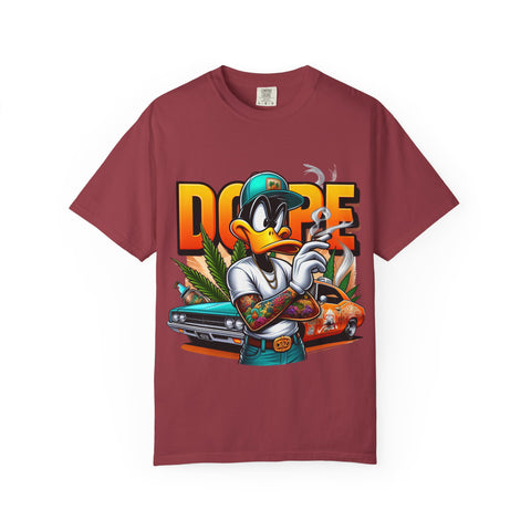 Dope Duck Graphic Unisex T-Shirt – Cool Casual Wear for Car Lovers & Street Style Enthusiasts