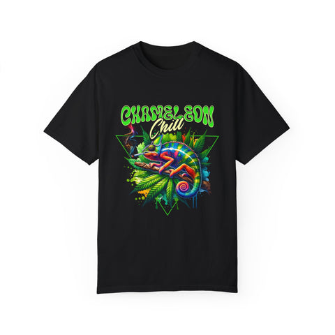 Chameleon Chill Unisex Garment-Dyed T-Shirt - Vibrant Graphic Tee for Nature Lovers