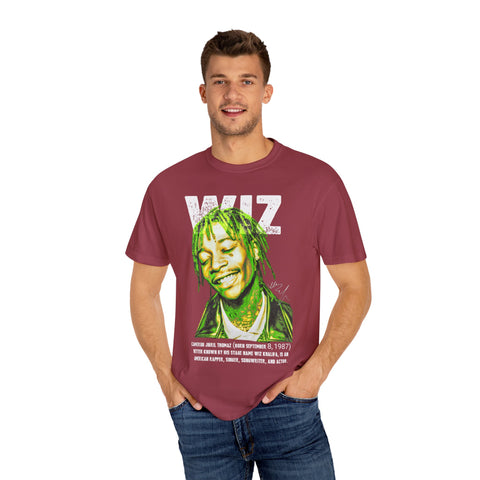 Unisex Garment-Dyed T-Shirt - Celebrate Wiz Khalifa's Legacy - Vibrant Graphic Tee