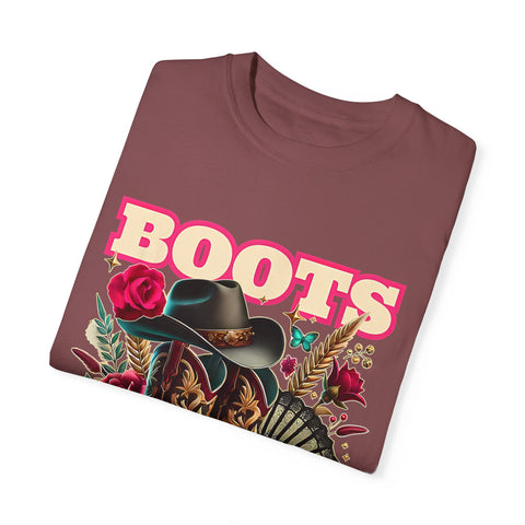 Western Style Graphic Tee - "Boots on the Ground"