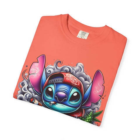 Colorful Stitch Graphic T-Shirt - Unisex Tie-Dye Style for Relaxed Vibes