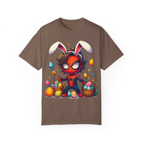 Easter Spider-Man T-Shirt | Unisex Garment-Dyed Tee for Kids & Fans