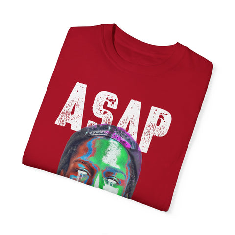 Unisex Garment-Dyed T-Shirt - Vibrant ASAP Graphic Tee