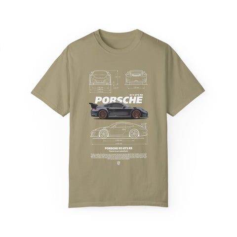 Porsche Blueprint Unisex T-Shirt - Automotive Enthusiast Graphic Tee