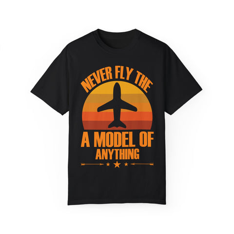 Vintage-Inspired Travel T-Shirt - "Never Fly the A Model of Anything"