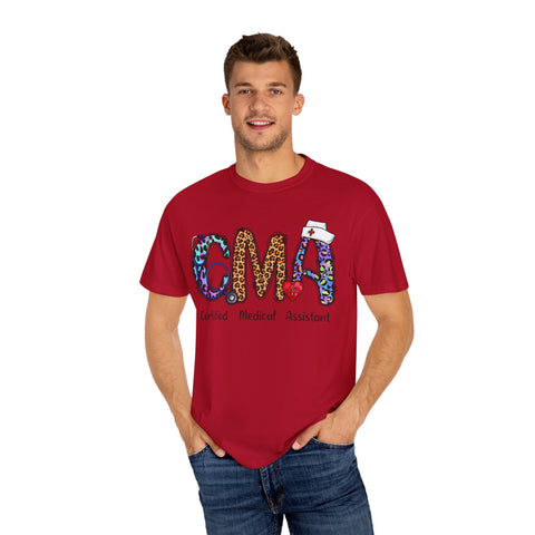 CMA Certified Medical Assistant T-Shirt - Fun Animal Print Unisex Tee