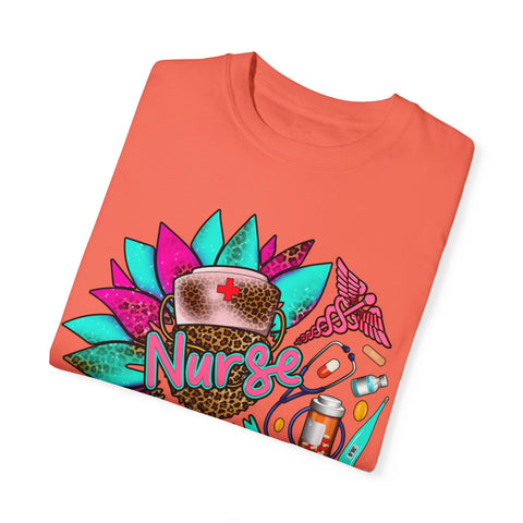 Colorful Nurse Appreciation T-Shirt - Garment-Dyed Unisex Tee