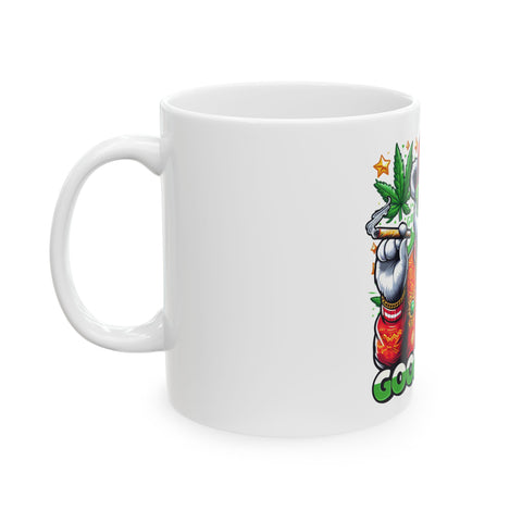Good Vibes Cannabis Bear Ceramic Mug - 11oz & 15oz