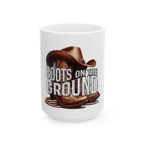 Vintage Cowboy Ceramic Mug - 11oz & 15oz