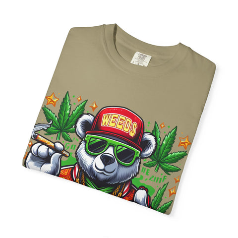 Good Vibes Panda T-Shirt - Unisex Garment-Dyed Tee for Chill Days