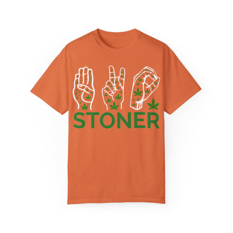 Unisex Stoner T-Shirt - Stylish Garment-Dyed Tee for Chill Vibes