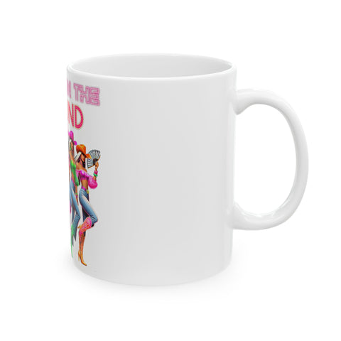 Retro Glam Ceramic Mug - Perfect for Coffee Lovers and Gift Givers!