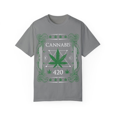 Cannabis 420 Unisex Garment-Dyed T-Shirt - Retro Style для Celebrations