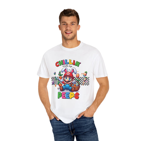 Chillin' with My Peeps Unisex T-Shirt - Fun & Colorful Graphic Tee for Easter Celebrations