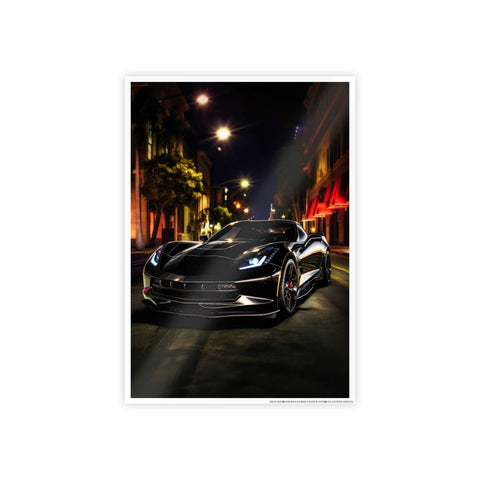 Sleek Car Wall Art - Glossy Poster for Auto Enthusiasts
