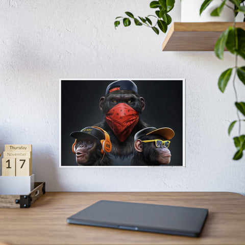 Cool Gorilla Art Print - Glossy Poster for Trendy Home Décor