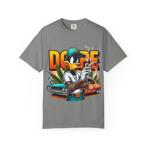 Dope Duck Graphic Unisex T-Shirt – Cool Casual Wear for Car Lovers & Street Style Enthusiasts