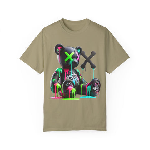 Graffiti Bear Unisex Garment-Dyed T-Shirt