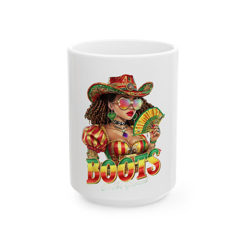 Colorful Bohemian Ceramic Mug – Perfect for Coffee Lovers