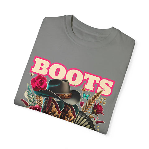 Western Style Graphic Tee - "Boots on the Ground"