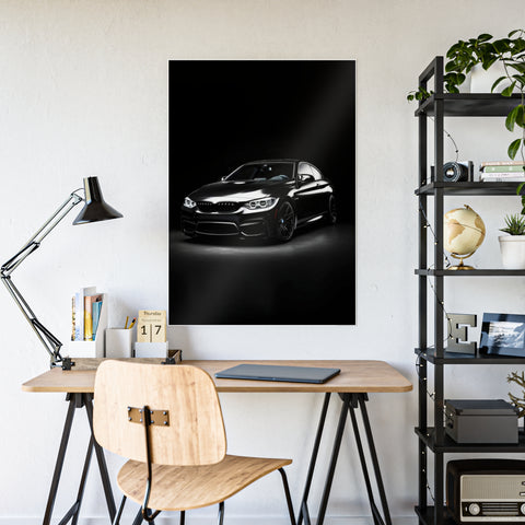 Luxury Car Gloss Poster - Modern Automotive Wall Art for Enthusiasts