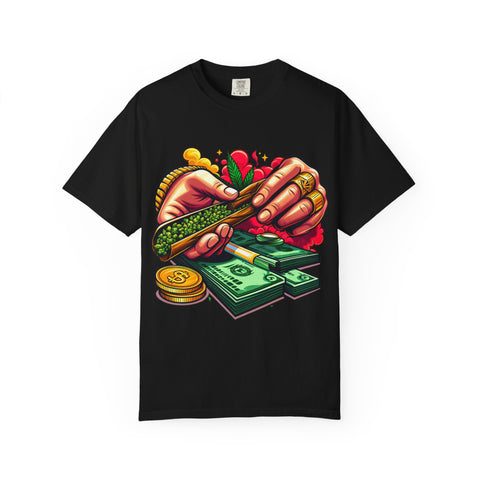 Cool Cannabis Money T-Shirt | Unisex Garment-Dyed Tee