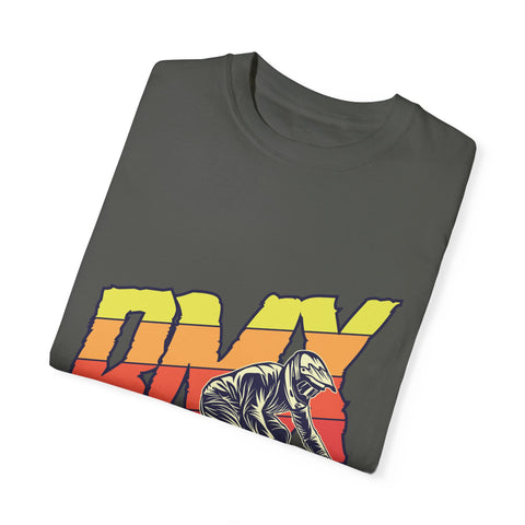 BMX Rider Unisex Garment-Dyed T-Shirt | Retro Cycling Style