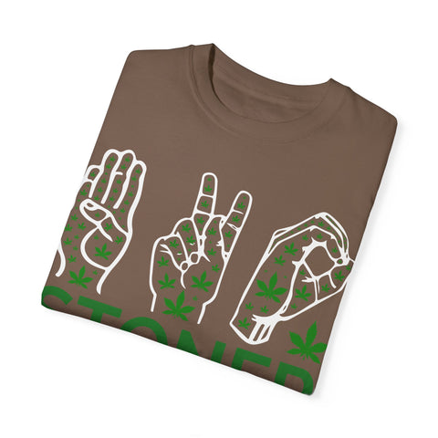 Unisex Stoner T-Shirt - Stylish Garment-Dyed Tee for Chill Vibes