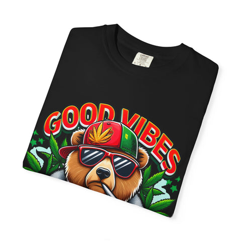 Good Vibes Unisex T-Shirt - Cool Bear Design