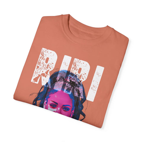 Riri Unisex Garment-Dyed T-Shirt - Trendy Graphic Tee for Music Lovers