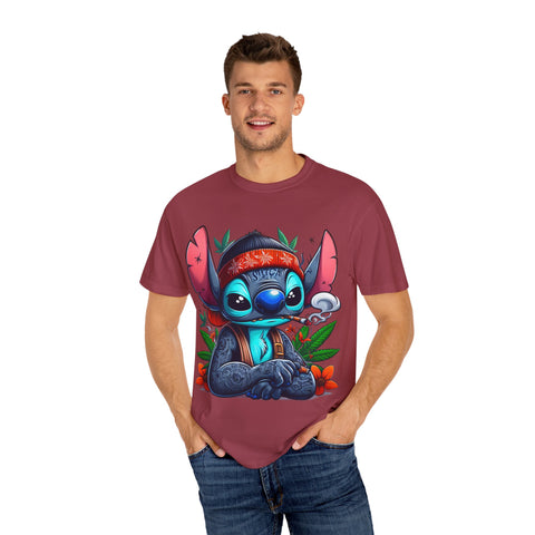 Vibrant Cartoon T-Shirt with Chill Vibe - Unisex Garment-Dyed Tee