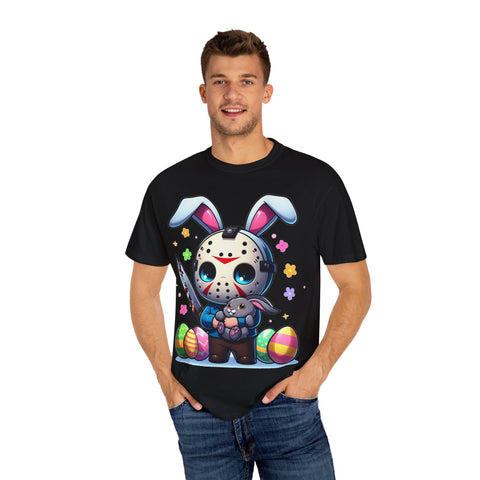 Cute Bunny Horror Unisex T-Shirt - Perfect for Easter Celebrations