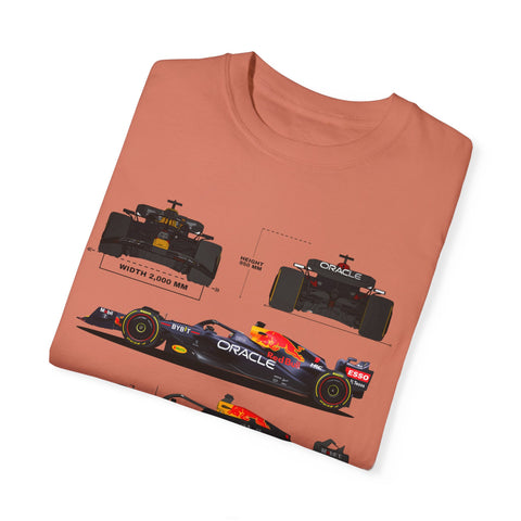 Red Bull Racing Unisex T-Shirt - 350 KM/H, UG Turbo, 15,000 RPM