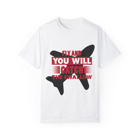 Catch the Swallow T-Shirt - Unisex Garment-Dyed Tee for Adventurers