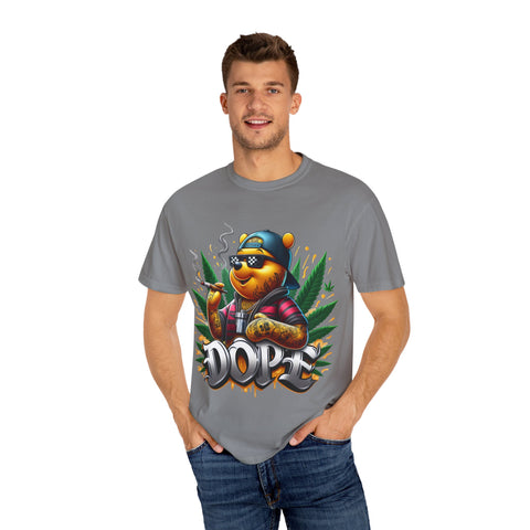 Cool Cannabis Bear Unisex T-Shirt - 'DOPE' Design