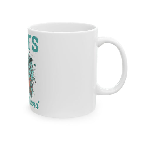 Funny Ceramic Coffee Mug - "Boo!" Halloween Ghost Design - 11oz & 15oz Options