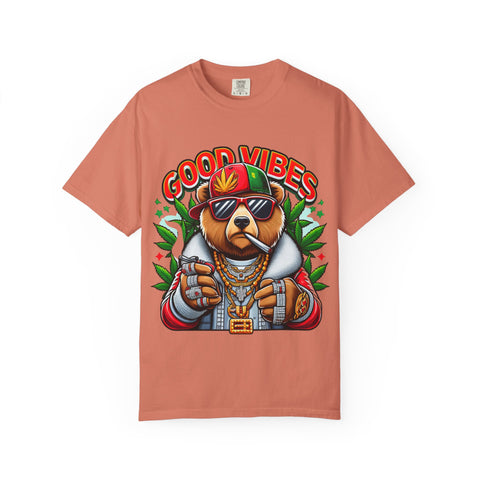 Good Vibes Unisex T-Shirt - Cool Bear Design