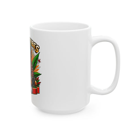 Good Vibes Lion Ceramic Mug - 11oz & 15oz