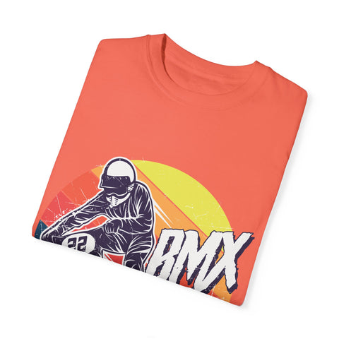 BMX Rider Graphic T-Shirt - Unisex Garment-Dyed Tee for Cycling Enthusiasts